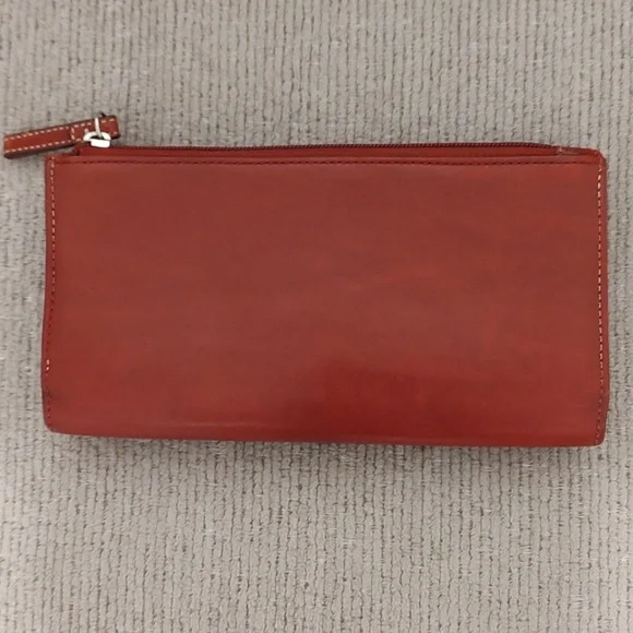 Red Leather Coach Wallet - Picture 5 of 5